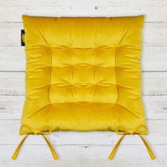 Eurofirany Velvet Chair Pillow" 40x40x6 cm Yellow "