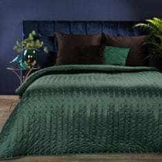 Eurofirany Přehoz na postel Frida 1 170x210 cm tmavě zelený