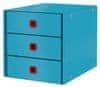 Zásuvkový box Click&Store COSY, 3 zásuvky klidná modrá
