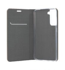 FORCELL Pouzdro Samsung S21 FE knížkové Luna Book stříbrné 86930
