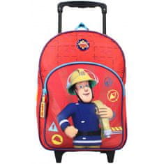 Vadobag Dětský cestovní kufr na kolečkách s přední kapsou Požárník Sam