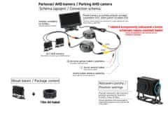 SEFIS Parkovací AHD kamera s 10m kabelem