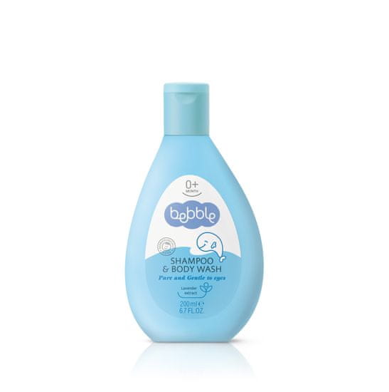 Bebble Dětský šampon a mycí gel s levandulí, 200 ml