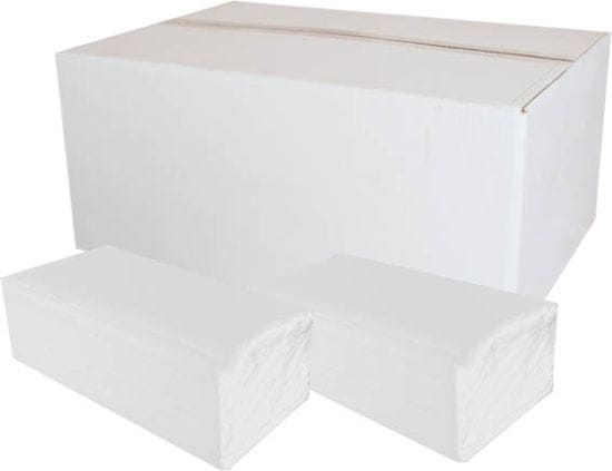 Primasoft Ručníky papírové skládané Z-Z PrimaSOFT - ručníky bílé / dvouvrstvé / 150 ks