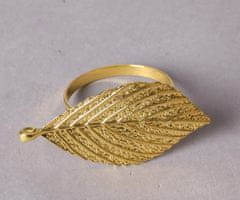 Mondex ADRIANNE držák na ubrousky ze zlatých listů 4,5x7x4cm