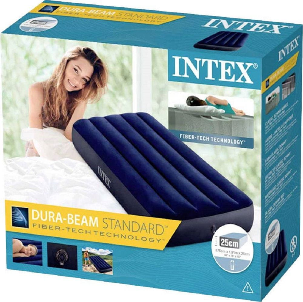 Levně Intex nafukovací postel Standard 76 cmx191 cm