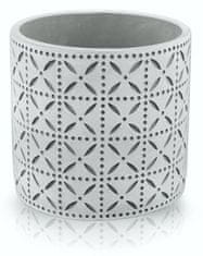 Polnix Etno betonový květináč 13 cm šedý