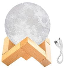 Izoxis 3D Lampička měsíc Moon Light 8cm ISO 9509