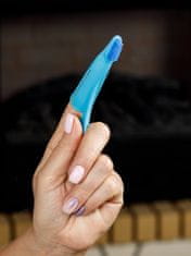 Japan Premium Silikonový anatomický zubní kartáček pro trénink dentální hygieny (modrý)