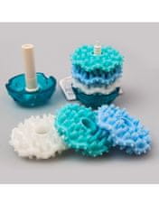 Japan Premium Žvýkací hračka na čištění zubů šestistupňová s příchutí uzeného kuřete. Modrá