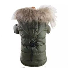 Surtep Animals Zimní bunda s kapucí pro psa - Zelená