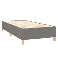 Petromila Box spring postel s matrací tmavě šedá 90x200 cm textil