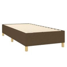 Petromila Box spring postel s matrací tmavě hnědá 100 x 200 cm textil