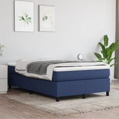 Petromila Box spring postel s matrací modrá 120x200 cm textil