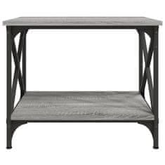 shumee Odkládací stolek šedý sonoma 55 x 38 x 45 cm kompozitní dřevo