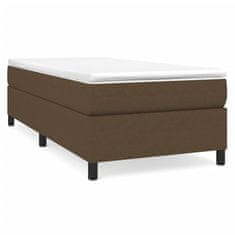 Petromila Box spring postel s matrací tmavě hnědá 80x200 cm textil