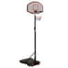 Basketbalový stojan vidaXL, černý, 216-250 cm, polyetylen