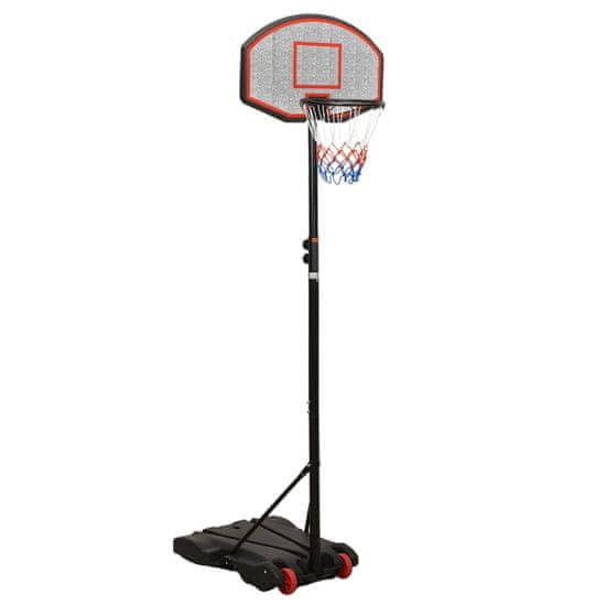 shumee Basketbalový koš černý 216–250 cm polyethylen