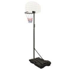 Greatstore Basketbalový koš bílý 216–250 cm polyethylen