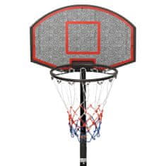 Vidaxl Basketbalový koš černý 216–250 cm polyethylen