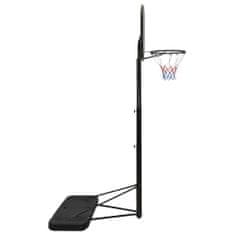 Vidaxl Basketbalový koš černý 258–363 cm polyethylen