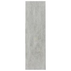 shumee Knihovna betonově šedá 97,5 x 29,5 x 100 cm dřevotříska