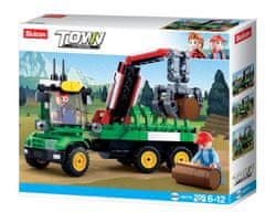 Sluban Town Farma M38-B0778 Traktor s přívěsem na klády M38-B0778