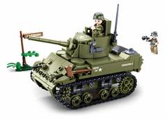 Sluban Army Model Bricks M38-B0756 Velký bitevmí tank M38-B0756