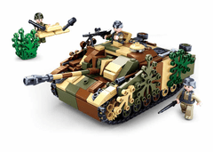 Sluban Army M38-B0858 Maskovaný obrněný tank M38-B0858