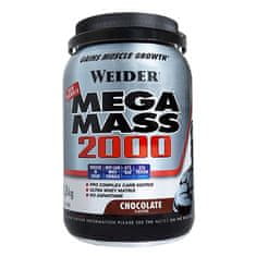 Weider Mega Mass 2000 1,5 kg, sacharidovo-proteinový prášek s vitamíny a minerály, Vanilka