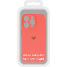 Vennus Kryt Vennus Heart Silicone pro Apple iPhone 13 Pro , design 1 , barva korálová