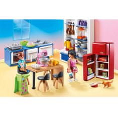 Idena Rodinná kuchyně Playmobil, Domečky pro panenky a příslušenství, 129 dílků | PLA70206