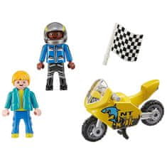 Playmobil Závodní motorka , Figurky, 12 dílků | 70380