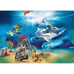 Playmobil Adventní kalendář , Policejní potápěči | 77 dílků | 70776