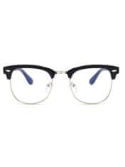 VeyRey Brýle blokující modré světlo polorámové Gadson černá
