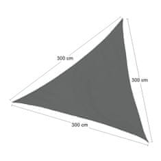 nabbi Stínící plachta Triangle 300x300 cm - antracitová