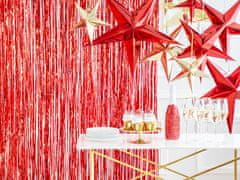 PartyDeco Závěsná dekorace Červená hvězda 70cm
