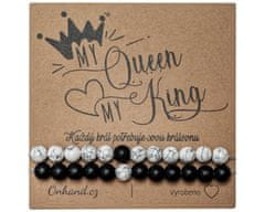 onHand.cz Dárková karta s náramky King Queen yin yang