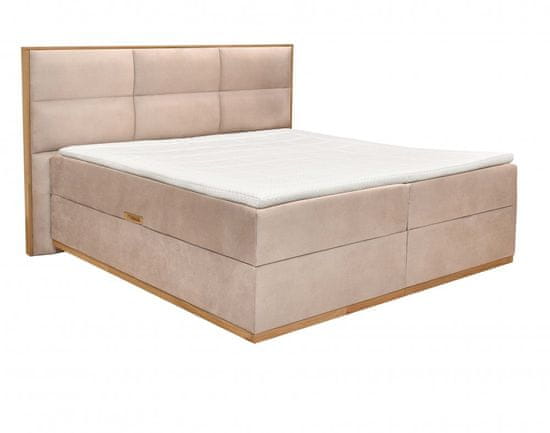 Matis Čalouněná postel MAGNUM - béžová 160 × 200 cm
