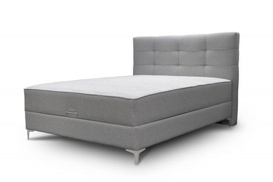 GMP Dvoulůžková postel BETA - šedá 160 × 200 cm