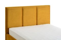 GMP Čalouněná postel CESTO - žlutá 180 × 200 cm