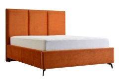 GMP Čalouněná postel CESTO - oranžová 160 × 200 cm