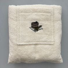 Sotra Kilt do sauny pánský 55×150 cm, krémový, 100% bavlna