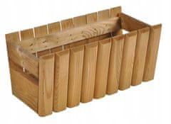 Sobex Dřevěný balkonový box světle hnědý 40 cm Daisy