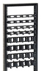 CONTEG DP-VP-P1 - 19" vyvazovací panel 1U, oka 40 × 50 mm 