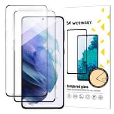 WOZINSKY 2x Celoplošně lepené tvrzené sklo 9H na Samsung Galaxy S23 5G Black