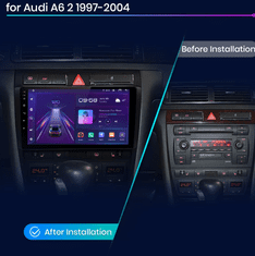 Junsun Autorádio Audi A6 C5 1997-2004 S6 RS6, GPS Navigace, Kamera, WIFI, Bluetooth, USB, Android rádio Audi A6 C5 1997-2004 S6 RS6