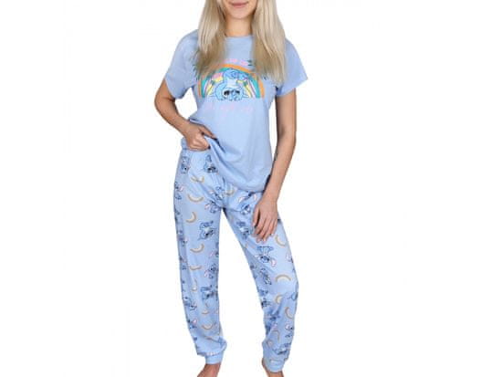 sarcia.eu Stitch Disney Dámské dvoudílné bavlněné pyžamo s krátkým rukávem noční prádlo