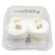 NEW BABY Kojenecké zimní semiškové capáčky 0-3 m béžové - 0-3 m