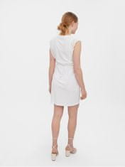 Vero Moda Dámské šaty VMHOLLYN Regular Fit 10265206 Snow White (Velikost XL)